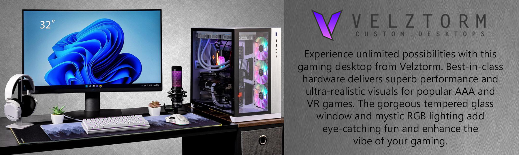 Velztorm Lux Gaming & Entertainment Desktop PC (AMD Ryzen 9 5950X 16-Core, GeForce RTX 4080 Super 16GB, 64GB RAM, 4TB PCIe SSD, USB 3.2, HDMI, Display Port, Win 11 Pro) 5 image for this item
