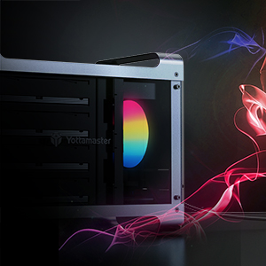 Intelligent Temperature Control RGB Fan
