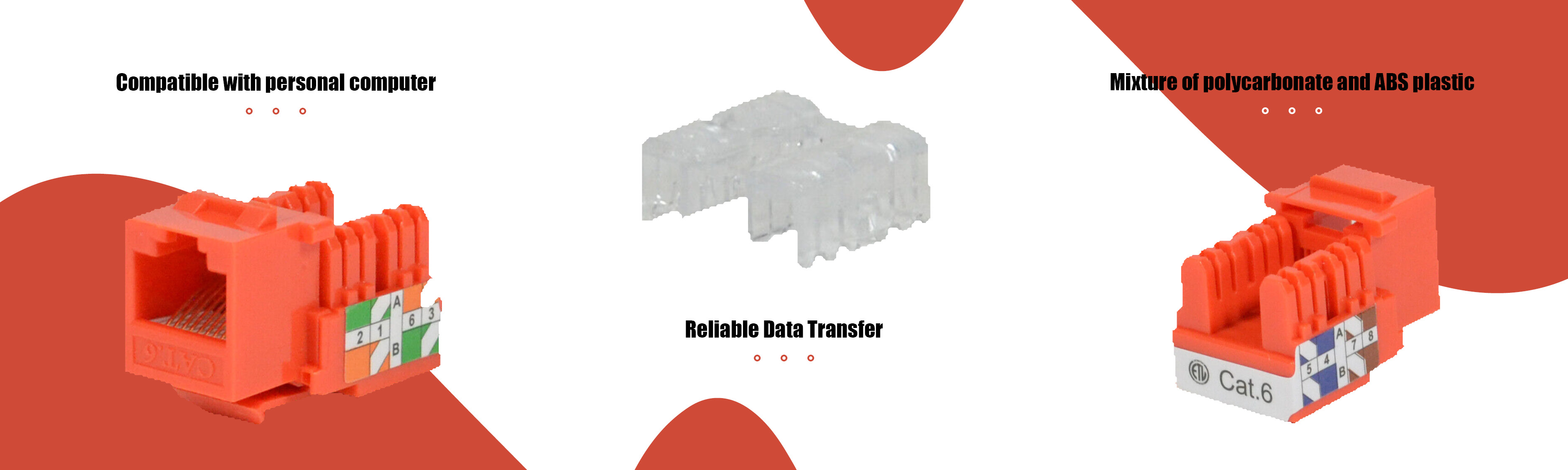 keystone jack cat6 ethernet rj45 logico