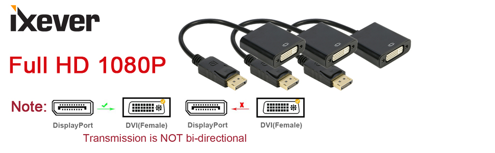 dp to dvi converter adapter 1080p