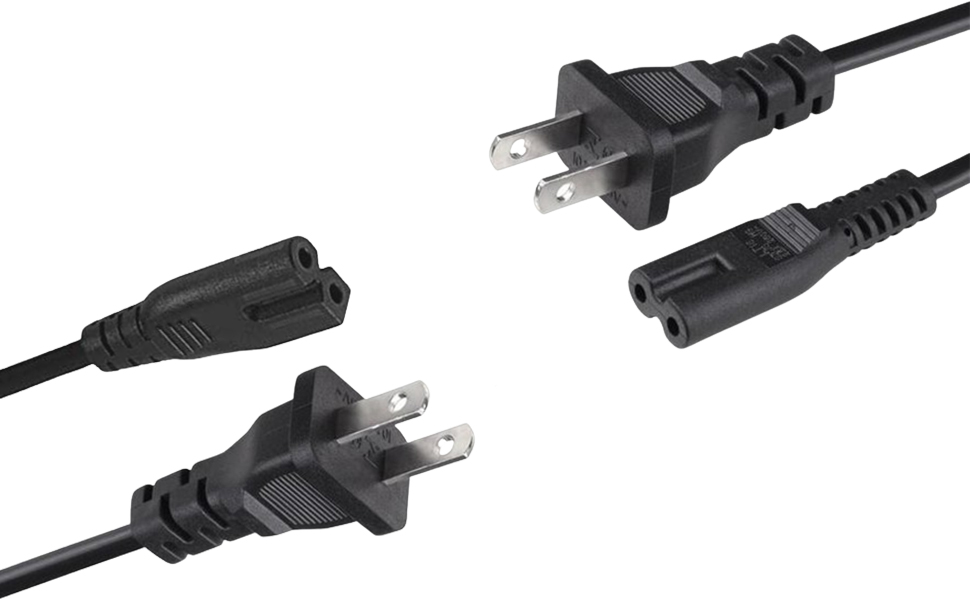 SatelliteSale 2 Prong Replacement Power Cords