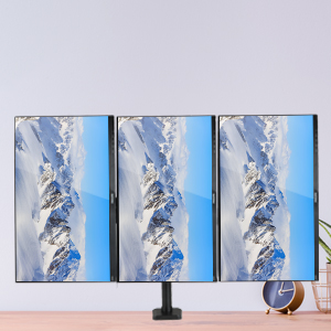 triple monitor mount