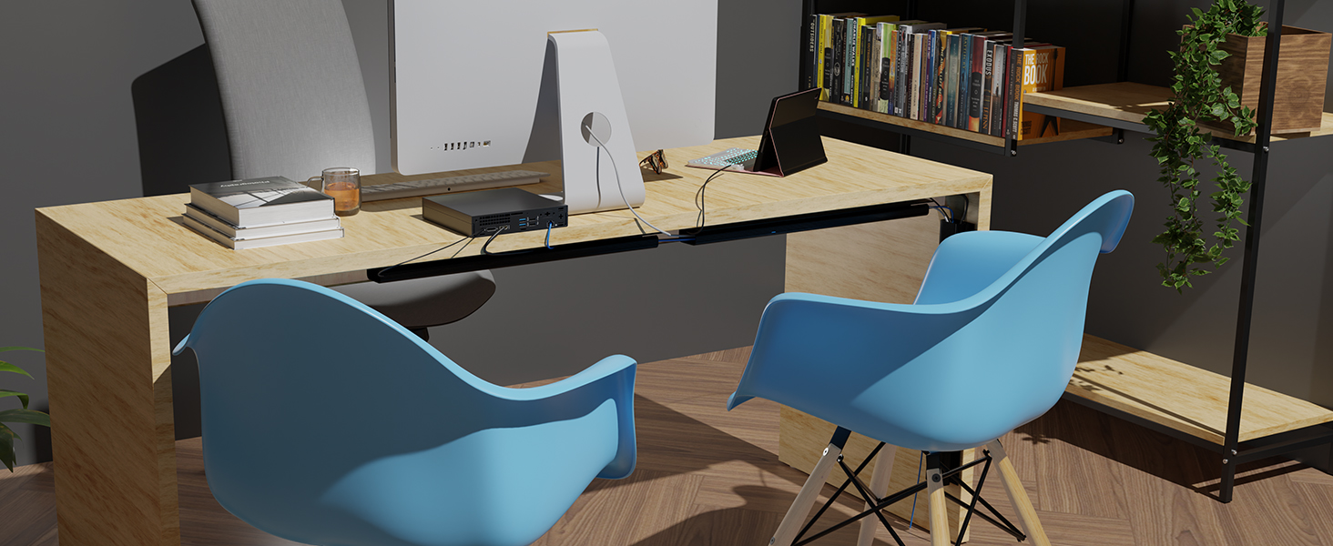 Bailink desk cable management with the strong adhesive tape provides you a super easy solution for c