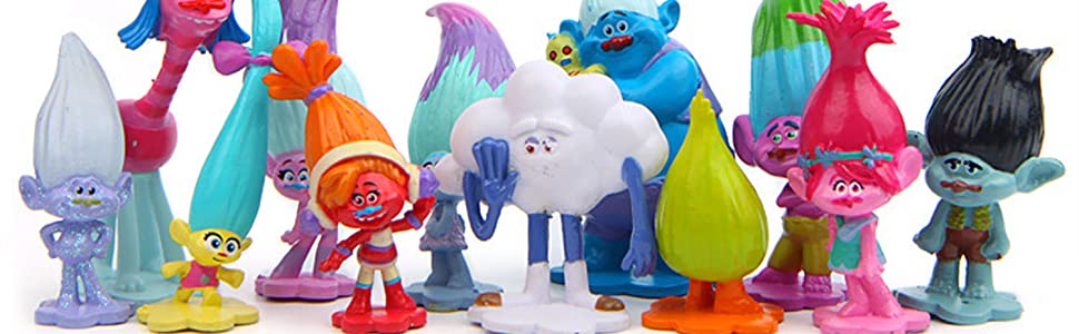 Troll Dolls Cake Toppers Toys
