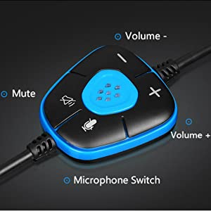PS5 Gaming Headset with Mic - A9S Over-Ear Gaming Headphones Stereo Compatible with PS4 Xbox One PC Computers Laptop PSP Smartphones Tablets Mac iOS - Pacific Blue 1 image for this item
