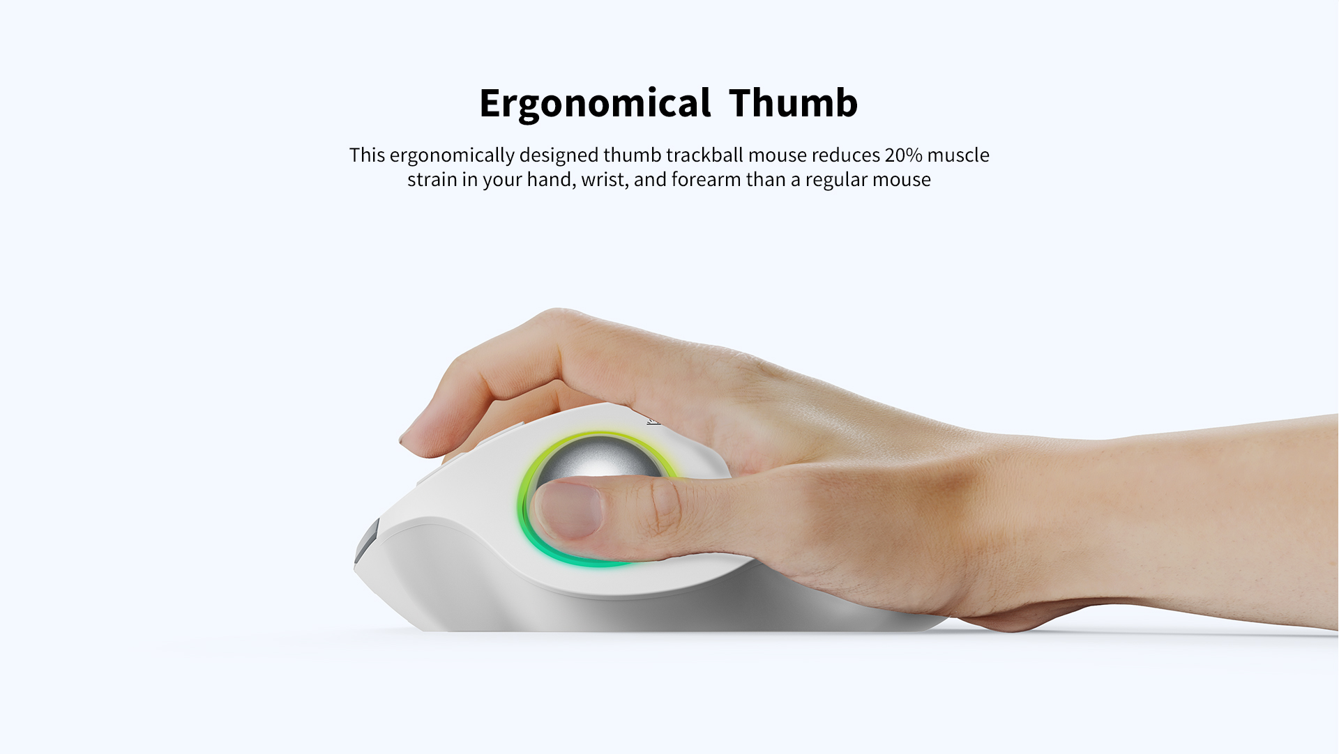 Thumb-operated Trackball Mouse