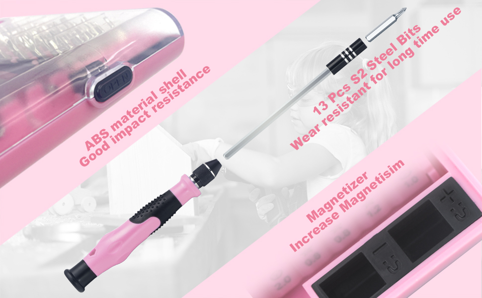 ABS Material Shell & More Durable Bit & Magnetizer and Demagnetizer