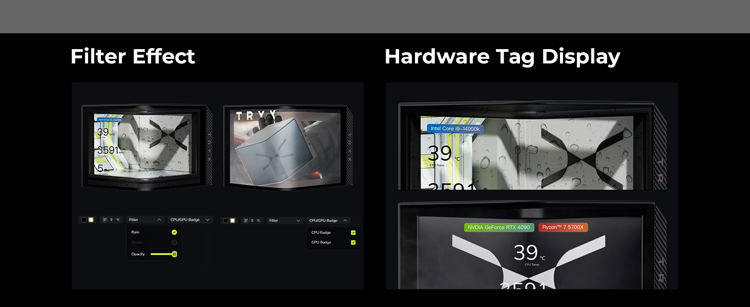 KANALI Filter Effect and Hardware Tag Display