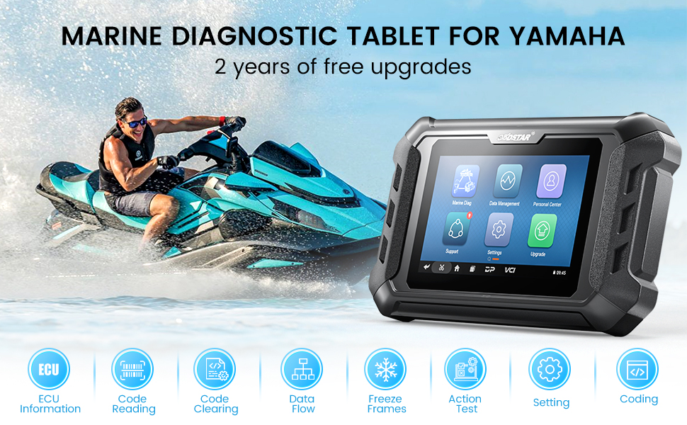 obdstar yamaha marine diagnostic tablet