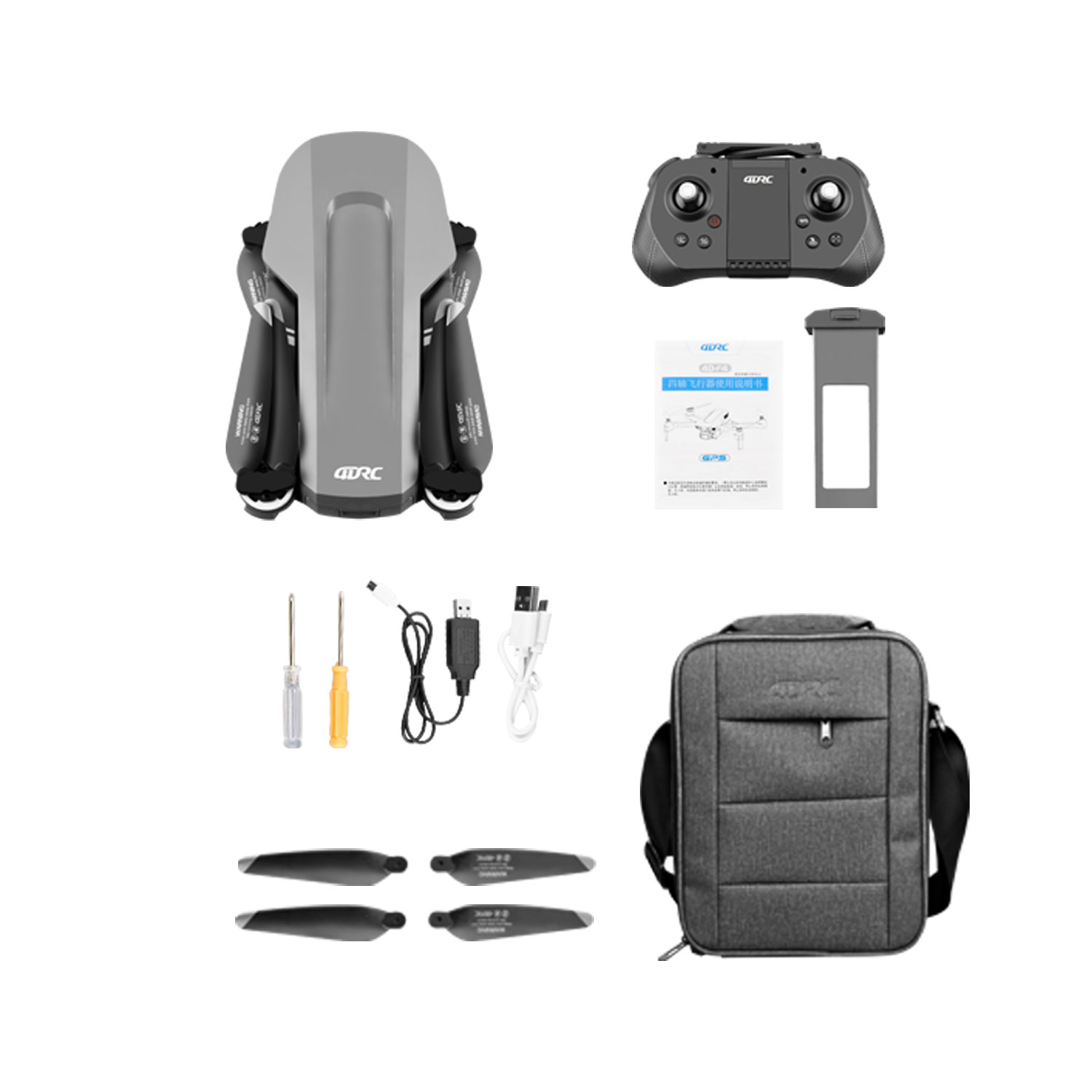 GPS Drone with 4K UHD Camera, 5G WiFi FPV Transmission, Brushless Motor Foldable Quadcopter