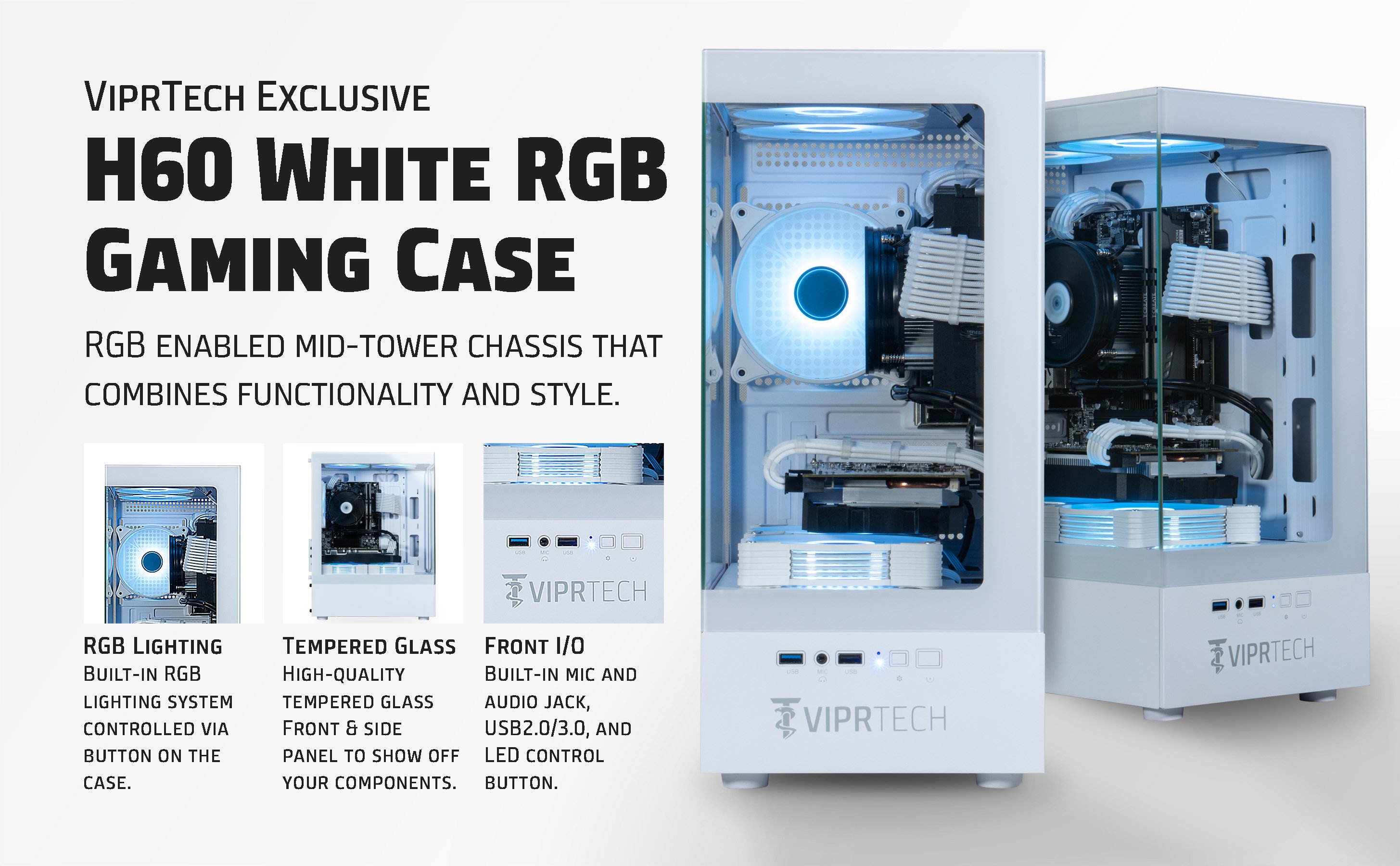 H60 white case specs