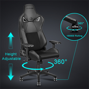 Height Adjustable &360 degree rotatable smooth silent caster won't damage the floor.