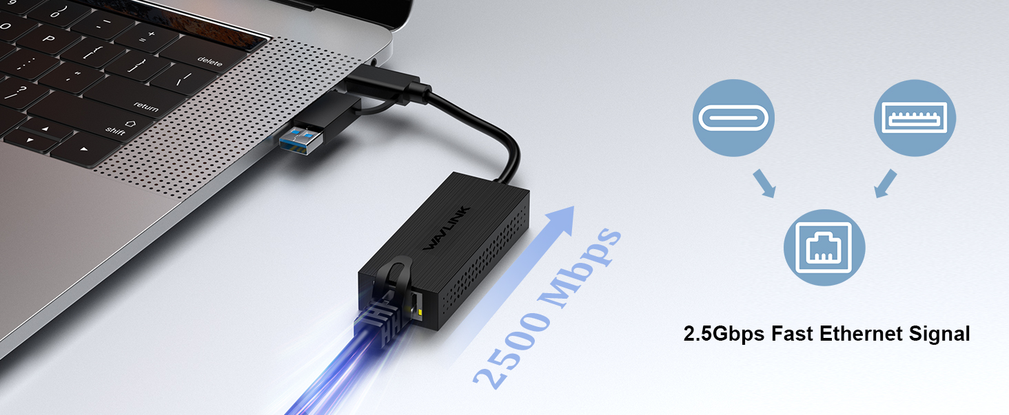 USB3.2 Type-A Type-C Ethernet Adapter
