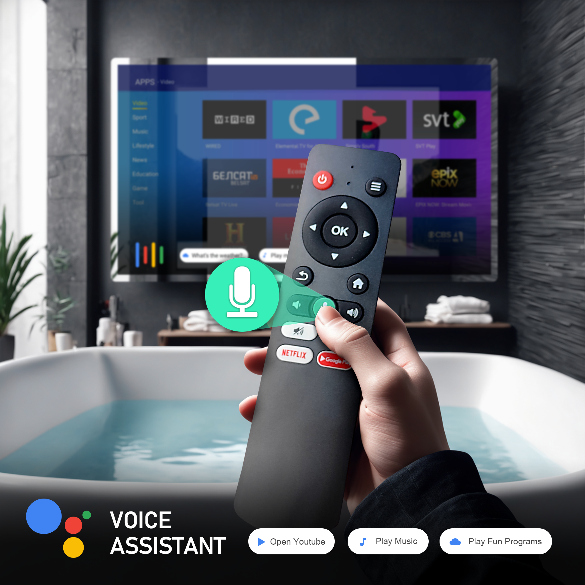 VOICE CONTROL Leotachi TV