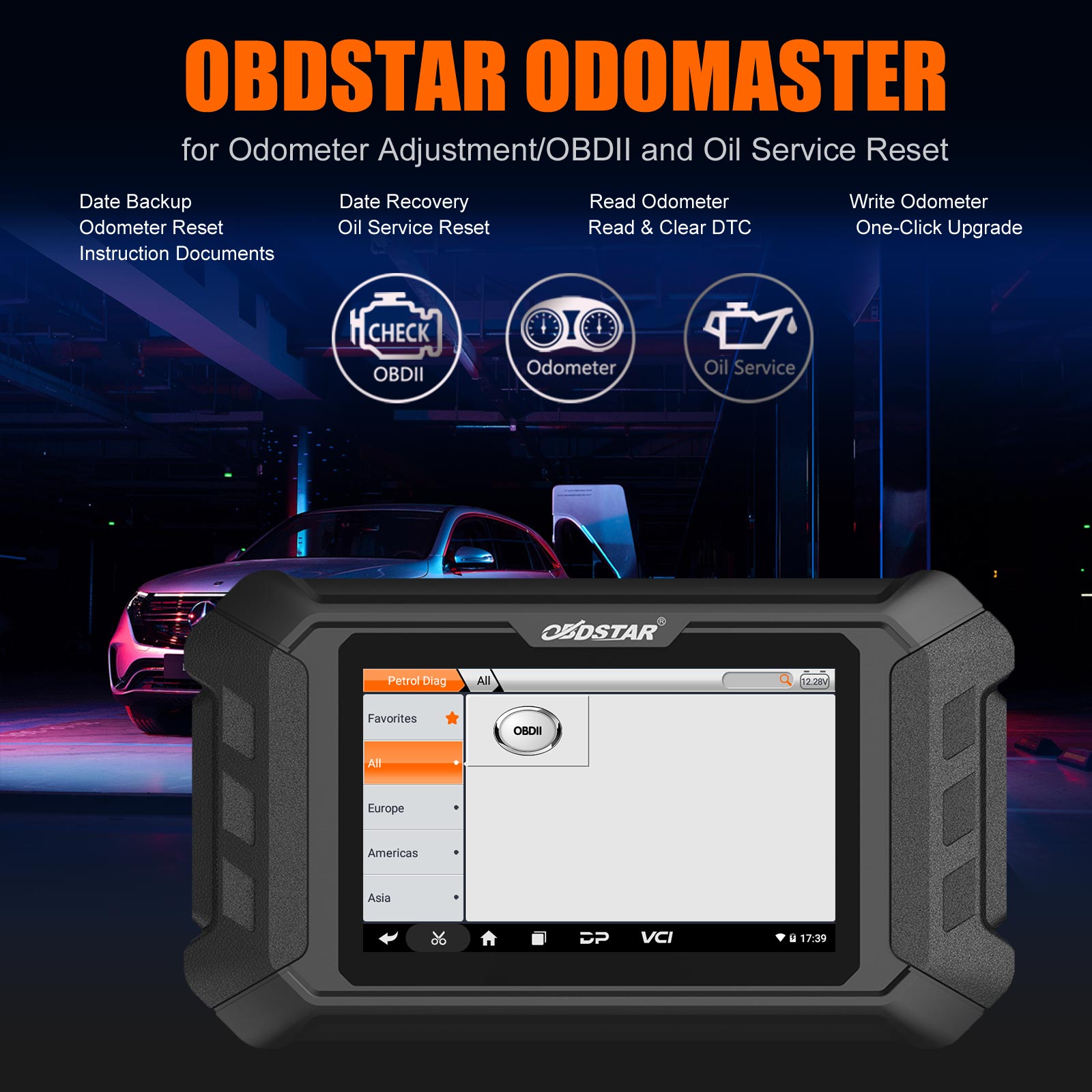 OBDSTAR ODO Master Functions List: