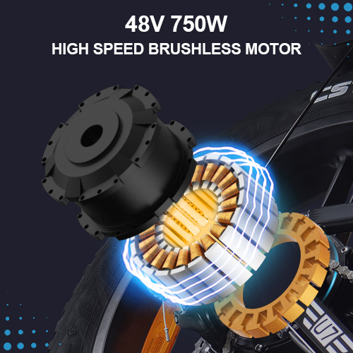 750W Powerful Brushless Motor
