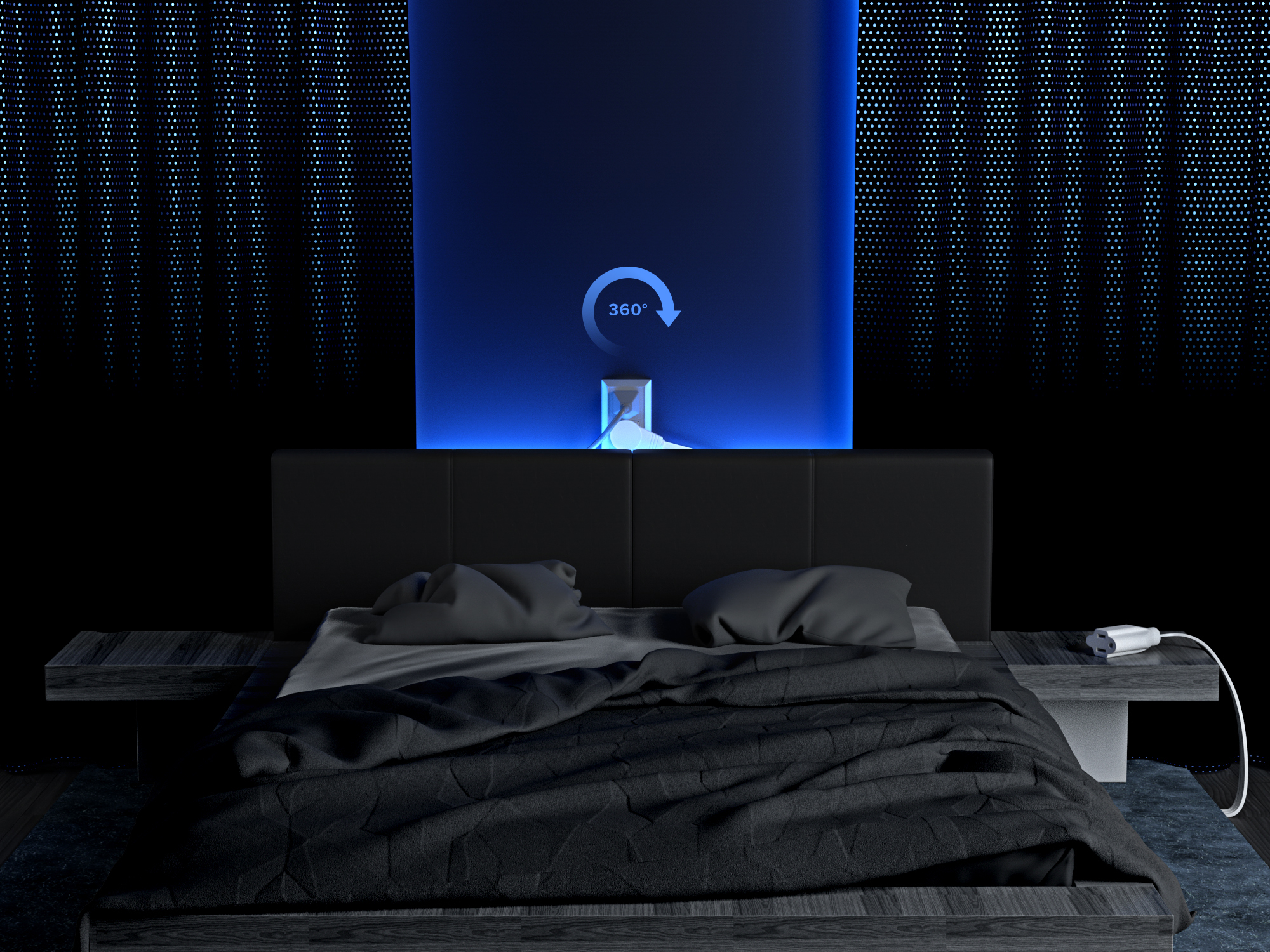 Behind Bed