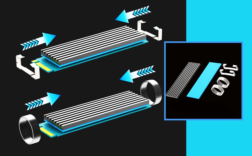 M.2 NVMe SSD Heatsink