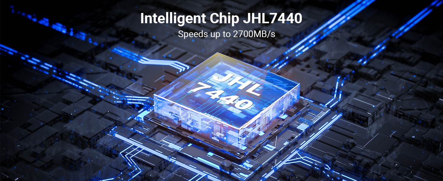 Adopt smart chip design: Intel JHL7440 Thunderbolt3, Intel certified chip