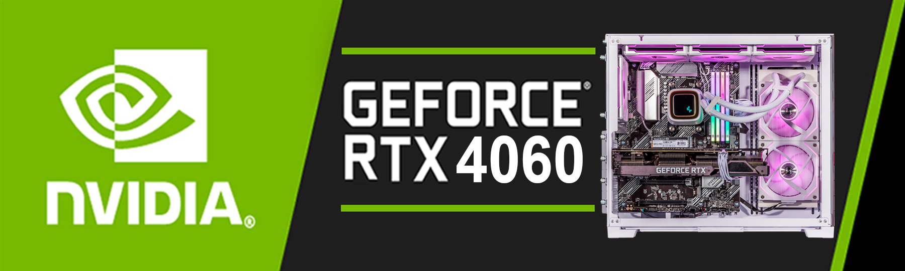 GeForce RTX 4060 Dedicated Graphics, VR Ready 8GB GDDR6, PCIe 4.0, 2.46Ghz Boost Clock