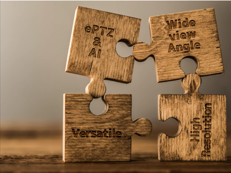Wide field of view, ePTZ, AI, High resolution