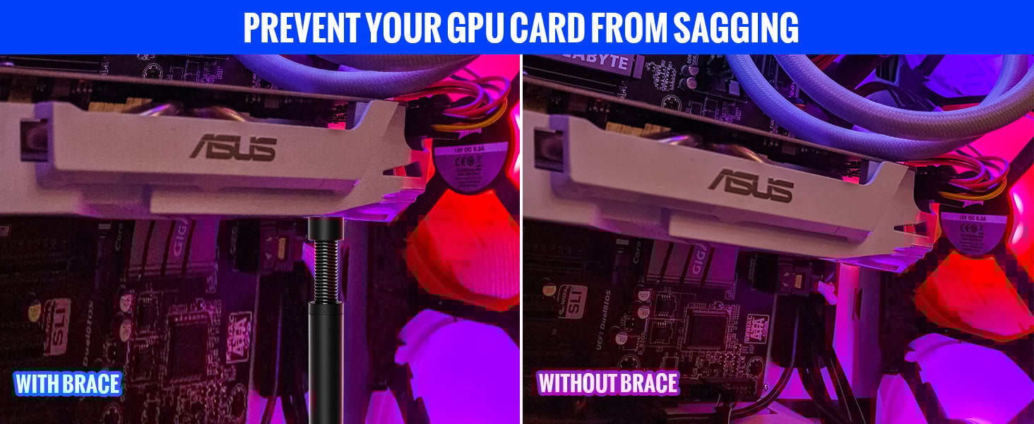Why Do We Need Graphics Card GPU Brace Support? The graphics card is expensive and large in size, an