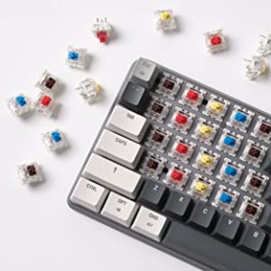 Azio CRG2G201 Cascade Wireless Backlit Mechanical Keyboard, G-Pro Brown Switch, Space Gray Base, Gray KC - Galaxy Dark 4 image for this item