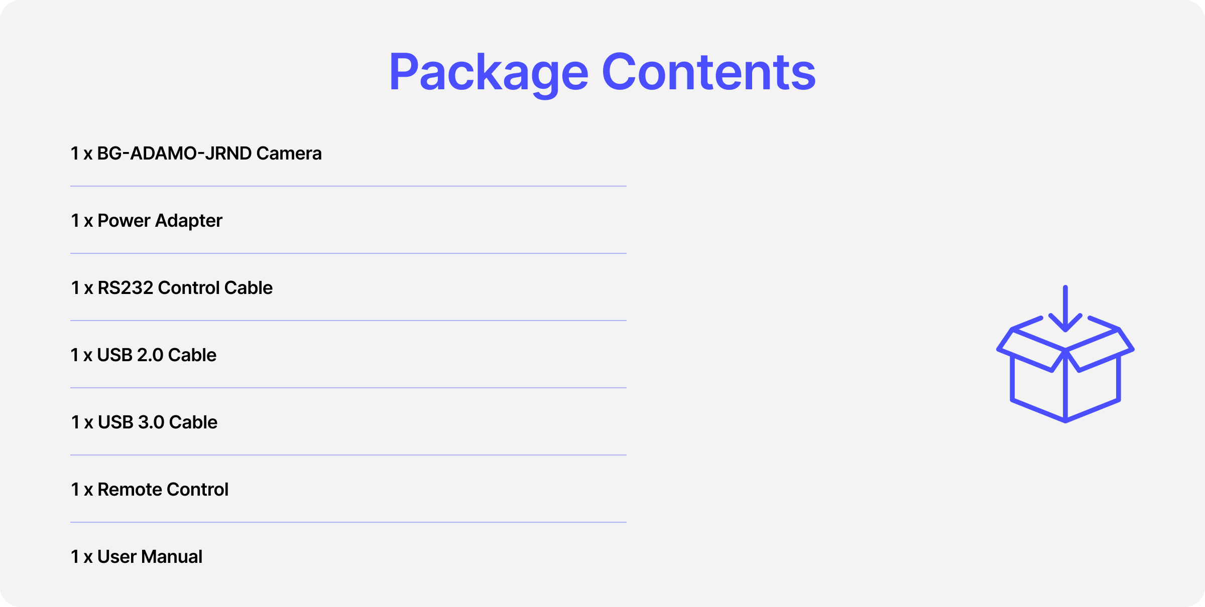 package contents