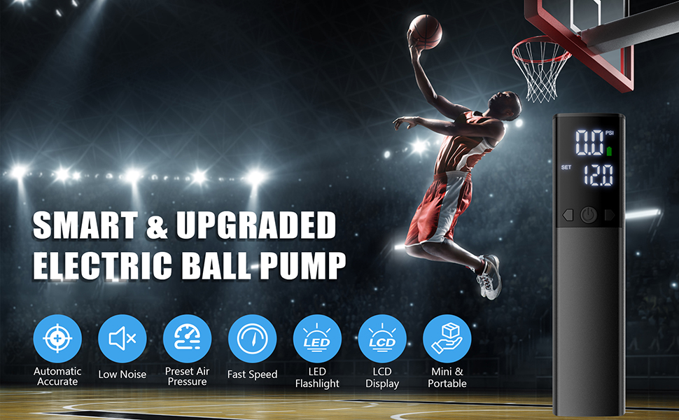 Smart Electric Ball Pump with LCD Display