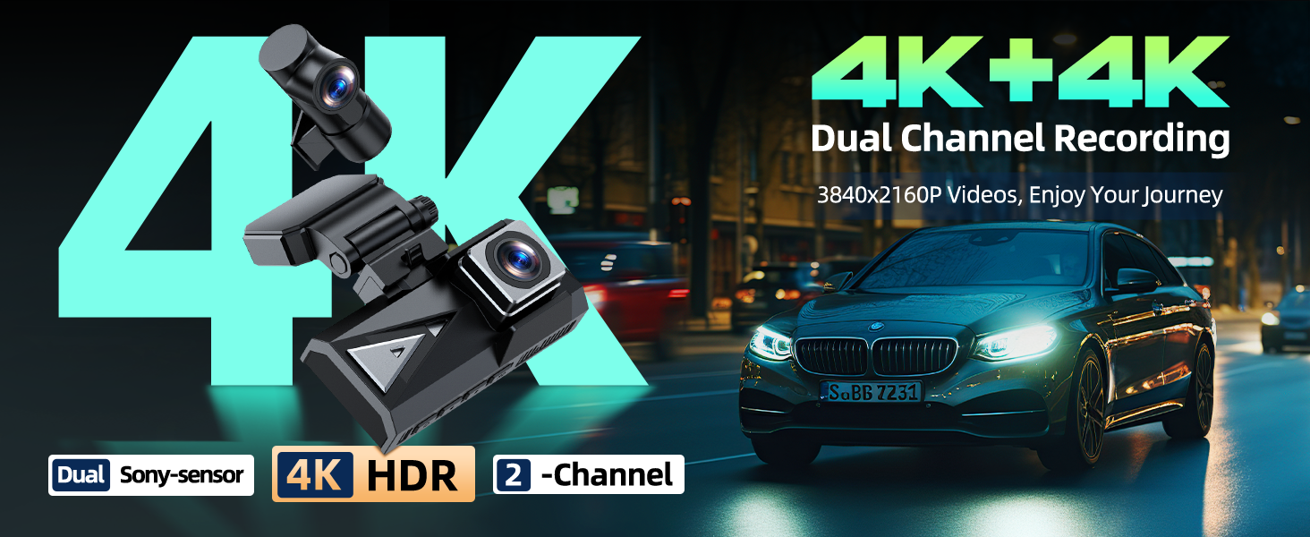 4K DUAL DASH CAM
