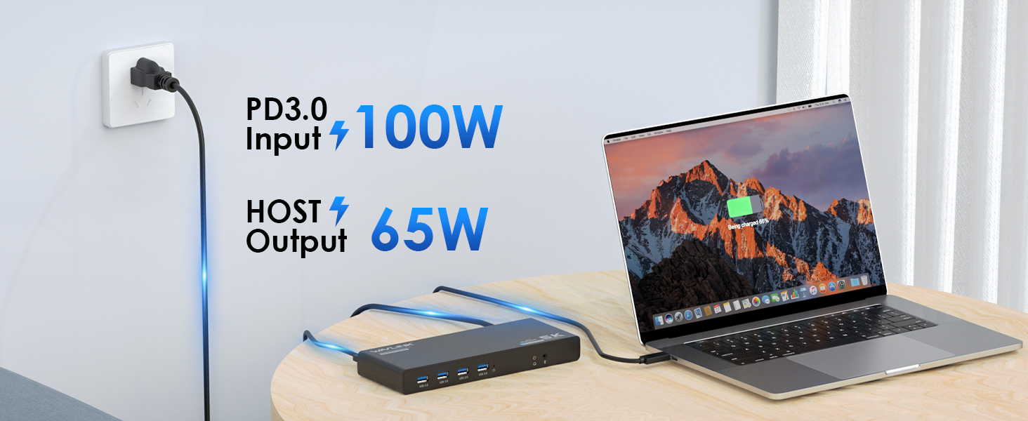 docking station with laptop charging