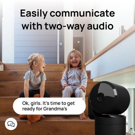 Easily communicate with two way audio