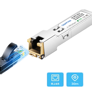 10GBase-T SFP+ Transceiver, 10G T, 10G Copper
