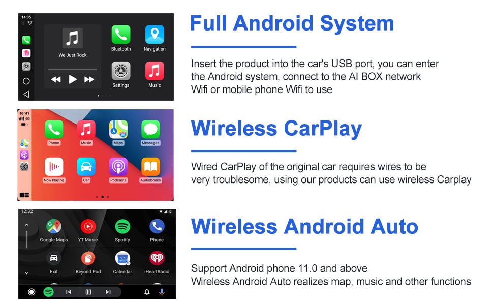 wireless carplay android auto adapter carplay ai box apple carplay