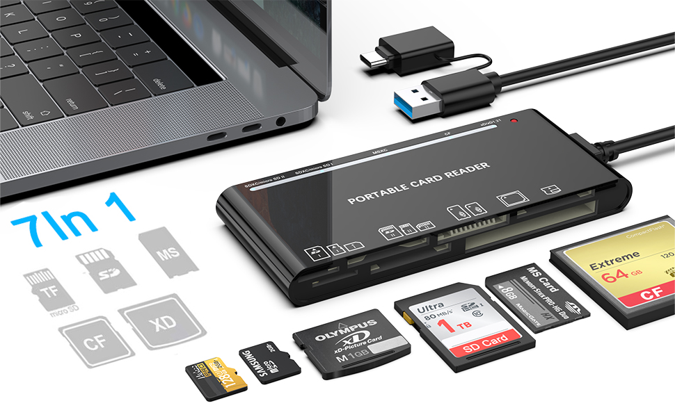USB3.0/USB C Micro SD Card Reader