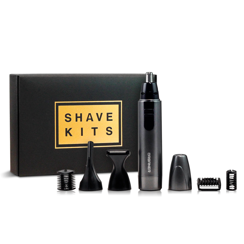 URBANER Facial Hair Grooming kit for Men, Professional beard/Ear&Nose hair/Eyebrow Clipper/Trimmer/S