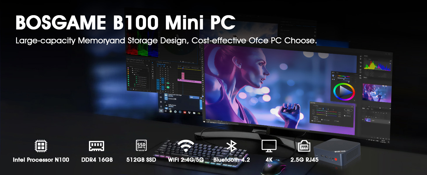 Bosgame b100 mini pc