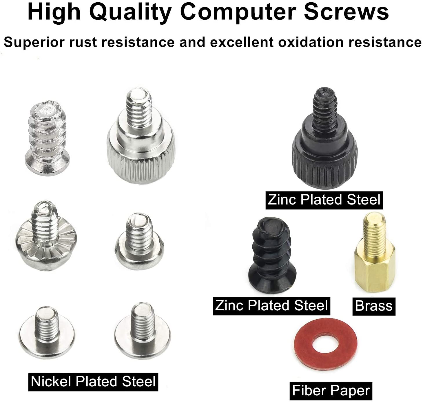 300 Pieces Screws Assortment Kit for Personal Computer Installation