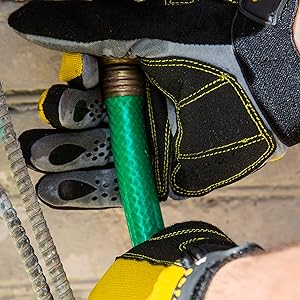 Water & Oil Resistant Handling water or Oil, not a problem. It doesn't mean the gloves won't get wet
