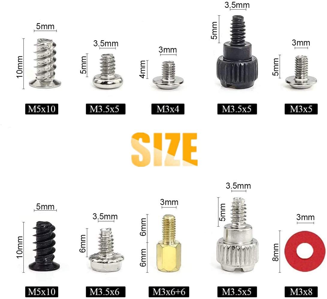 300 Pieces Screws Assortment Kit for Personal Computer Installation