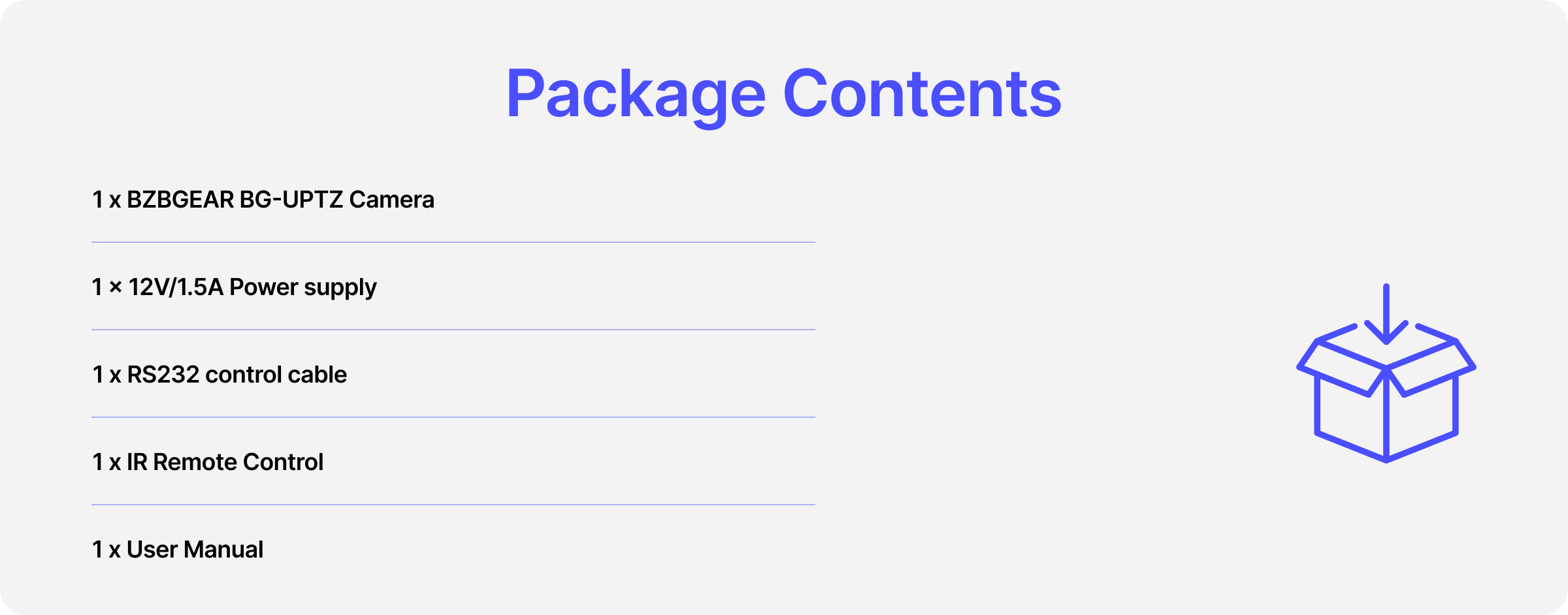 package contents