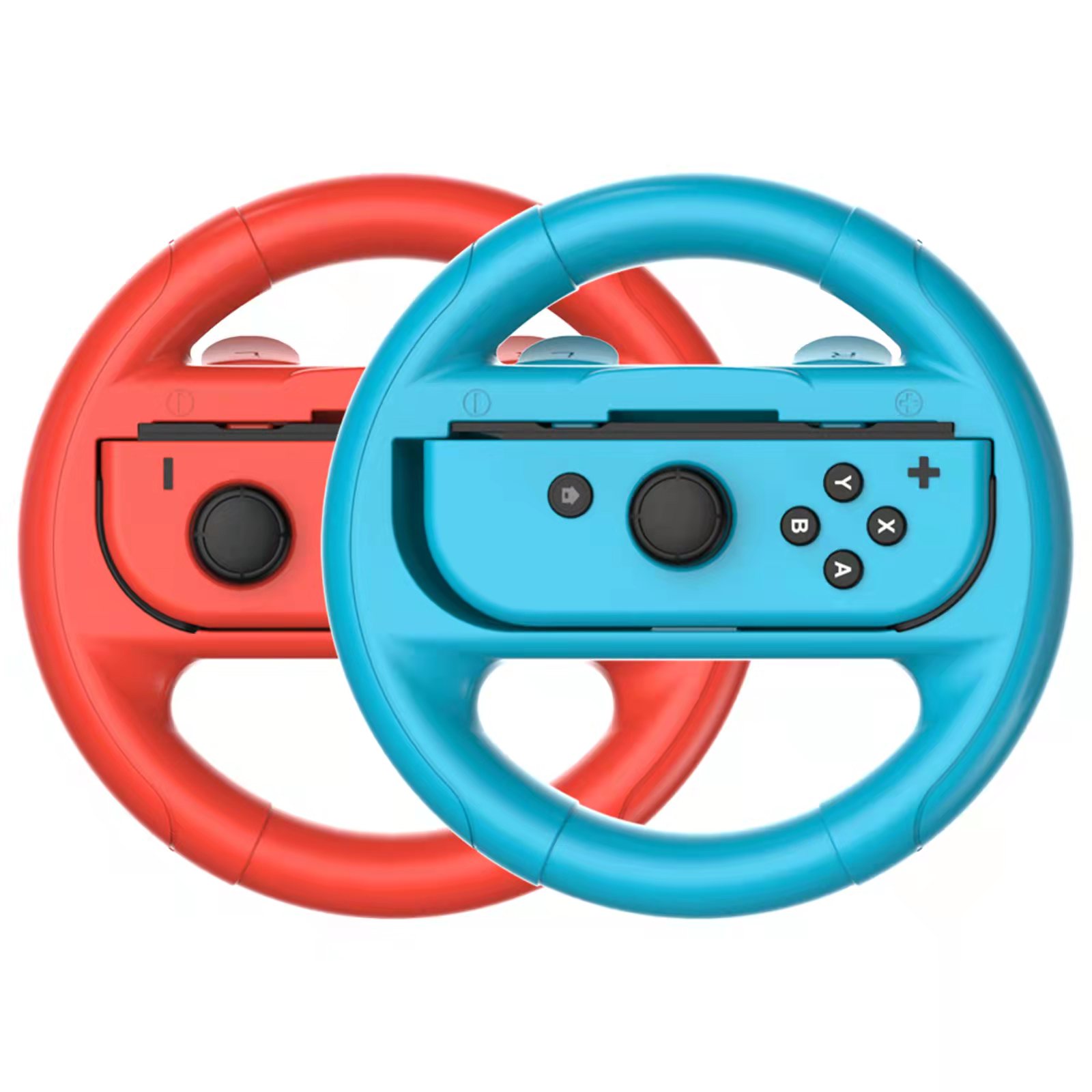red and blue steering wheel for nintendo switch