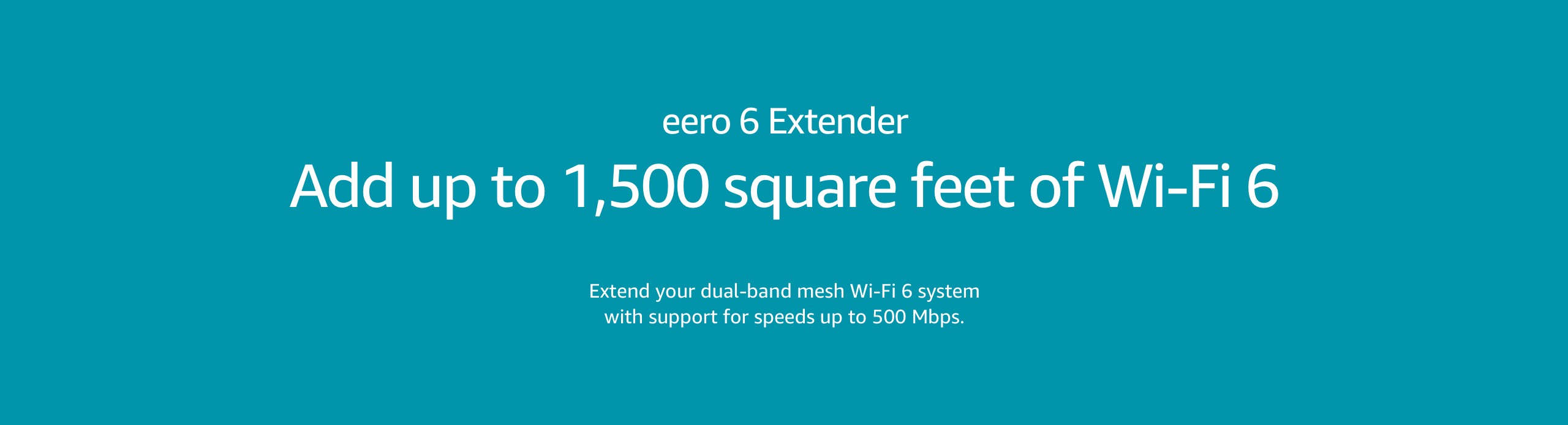 eero 6 1500 square feet of WiFi6