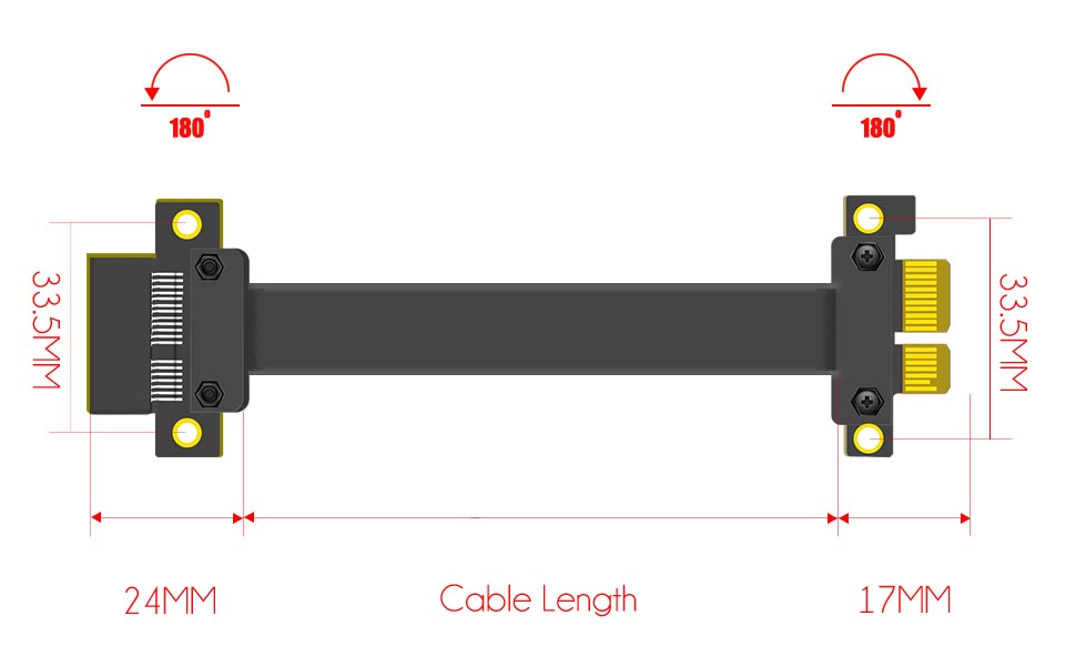 PCIE X1 Riser Cable