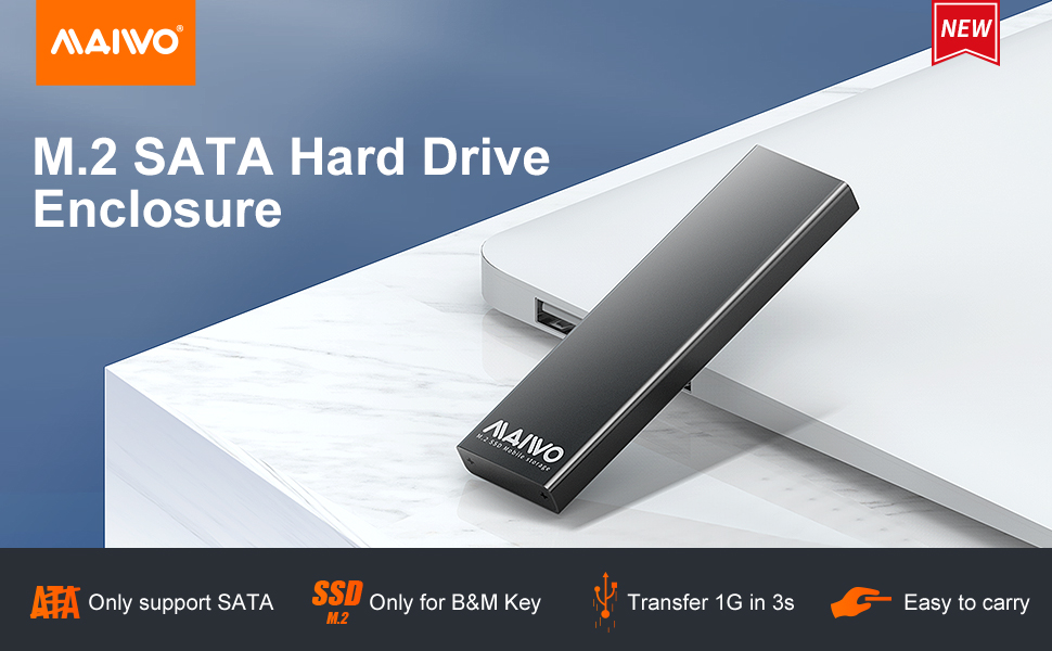 M.2 SATA SSD Hard Drive Enclosure