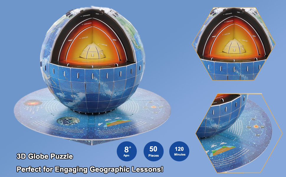 3d globe puzzle