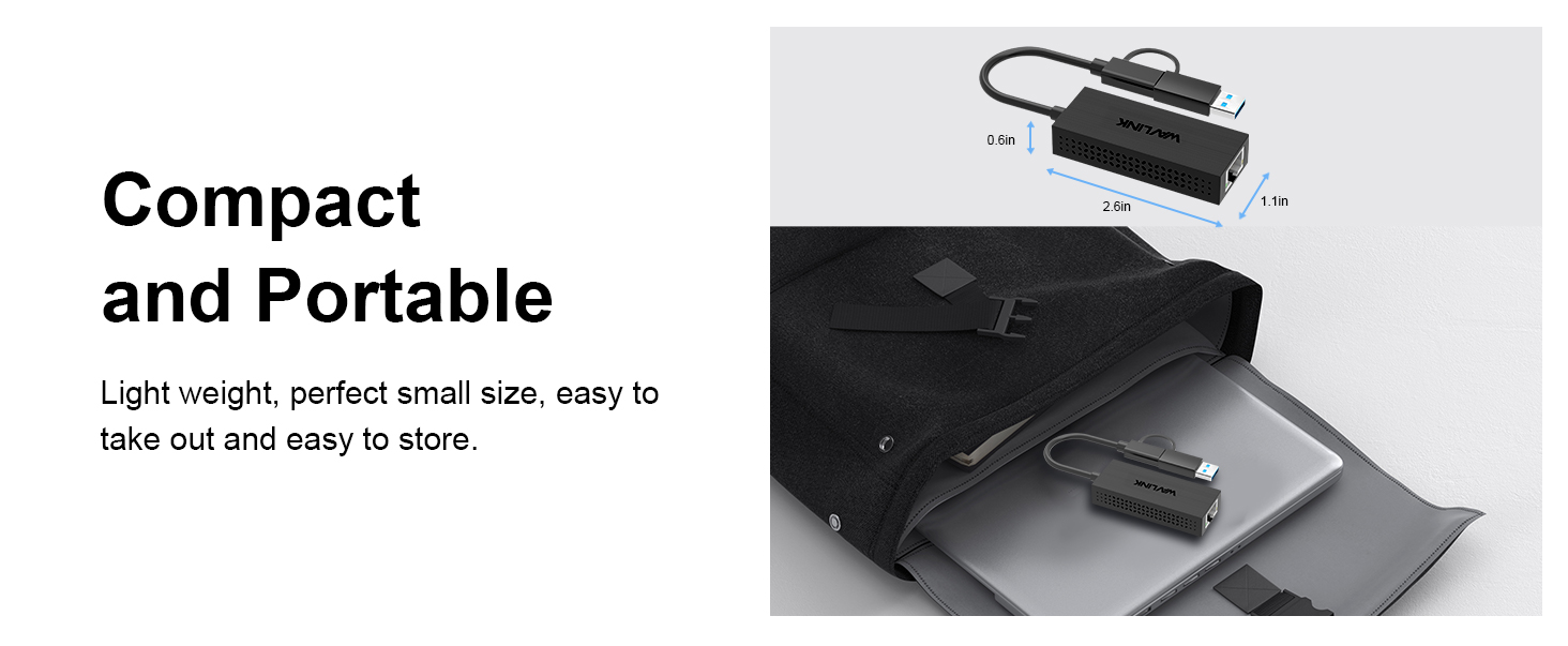 USB3.2 Type-A Type-C Ethernet Adapter
