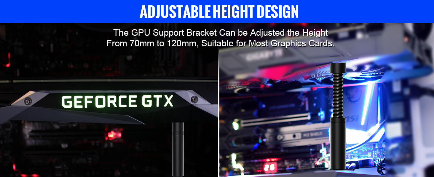 Why Do We Need Graphics Card GPU Brace Support? The graphics card is expensive and large in size, an