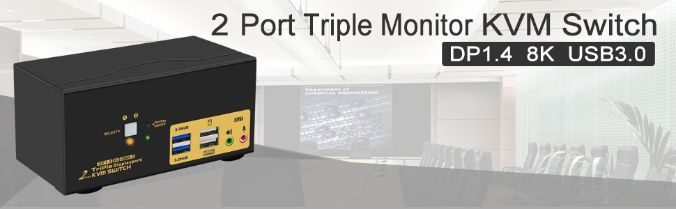 Tips: 1. This KVM switch required each of your computers with 3 video outputs, otherwise, 3 monitor