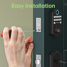 Easy Installation! Features a standard lock design that fits most typical residential doors. No need